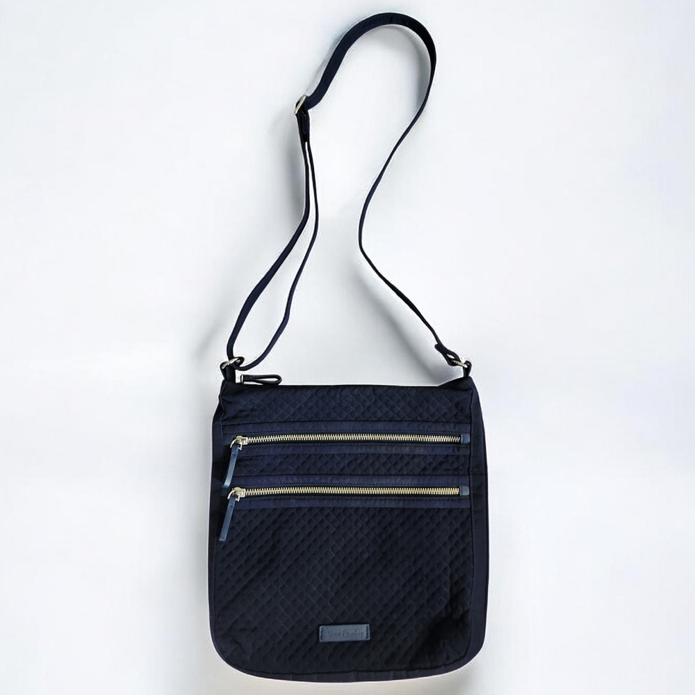 Vera Bradley Navy Quilted Crossbody Bag